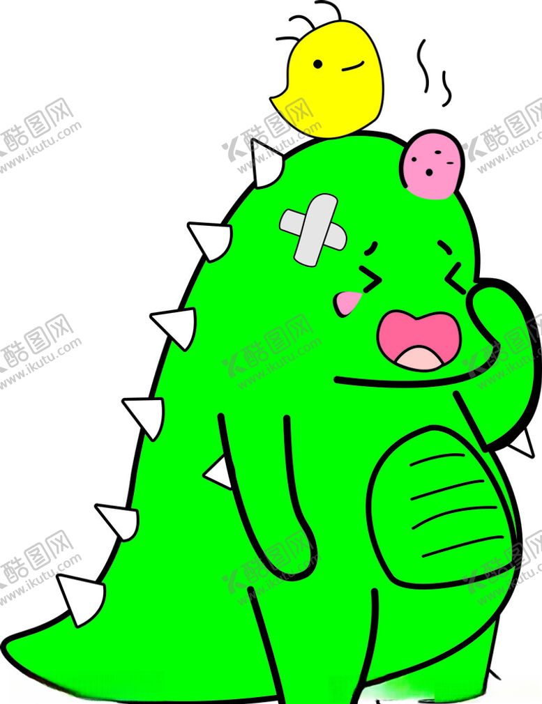 编号：75079610221036115164【酷图网】源文件下载-哭泣的小恐龙