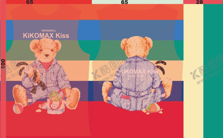 编号：84350409240646106135【酷图网】源文件下载-彩虹横条熊