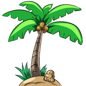 卡通椰子树