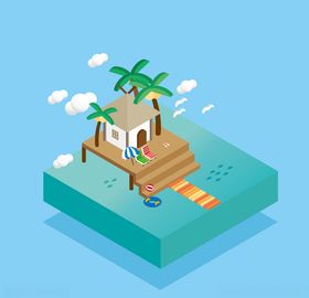 小清新卡通生活插画