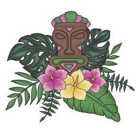 热带水果植物装饰图案