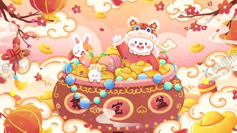 编号：51362101312026201980【酷图网】源文件下载-2023年春节兔年春节海报