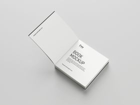 翻开书籍展示样机