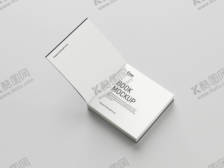 编号：85384404041057158548【酷图网】源文件下载-翻开书籍展示样机