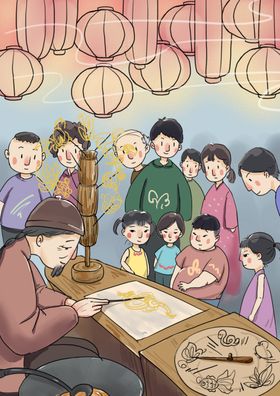糖人插画