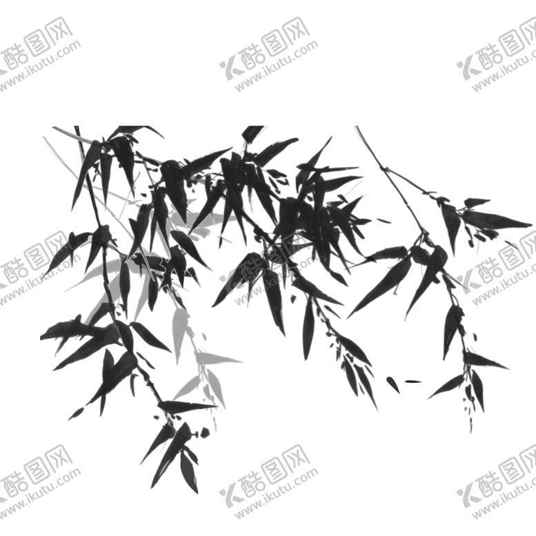 编号：57541804280203488972【酷图网】源文件下载-水墨竹子