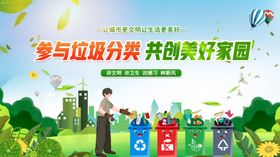 参与垃圾分类共创美好家园