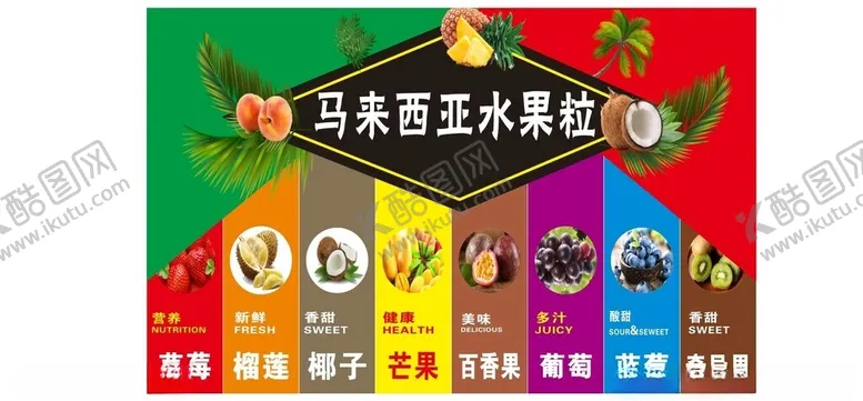编号：30977402041622304213【酷图网】源文件下载-马来西亚水果粒
