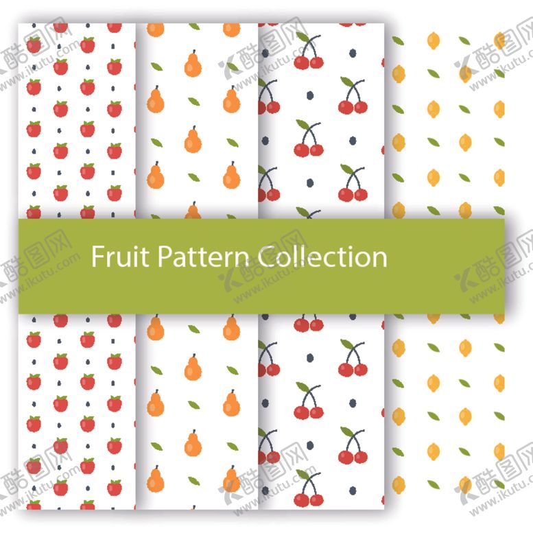 编号：26249104010426136172【酷图网】源文件下载-水果图案集合