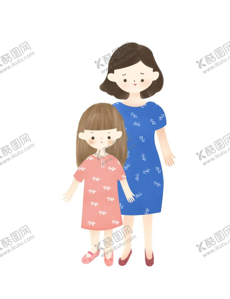 编号：10548411271410251209【酷图网】源文件下载- 卡通母亲节母婴插图图片