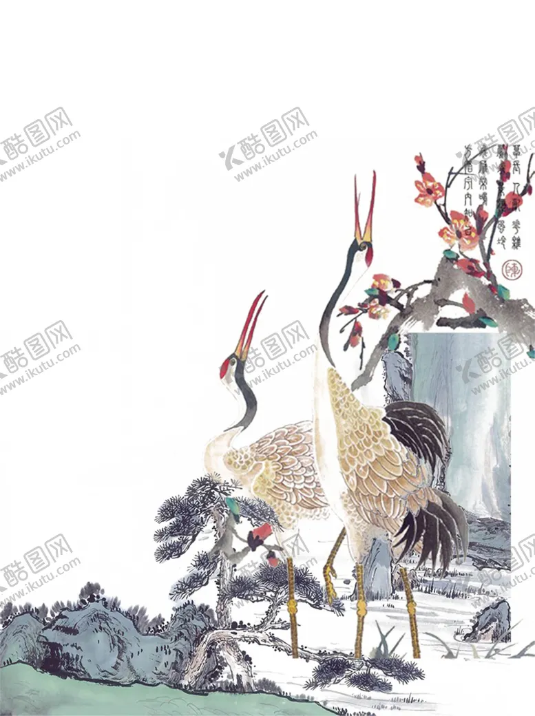 编号：97570606270353426466【酷图网】源文件下载-仙鹤
