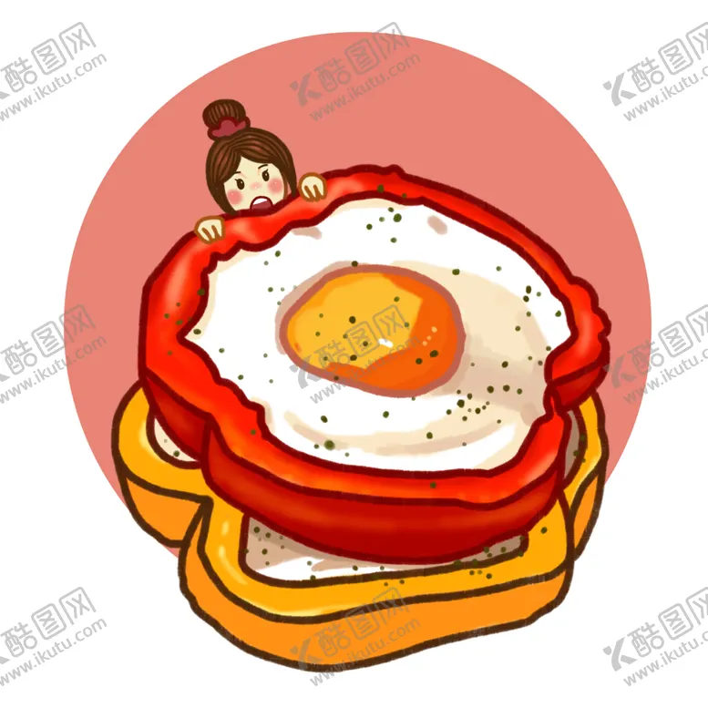 编号：66943901140546279233【酷图网】源文件下载-荷包蛋插画