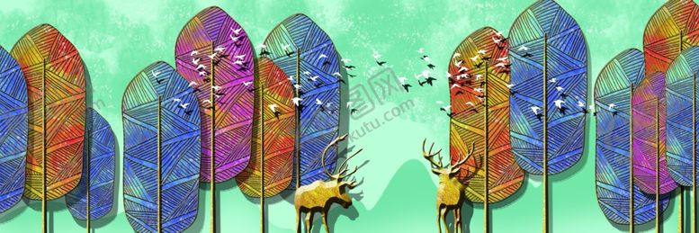 编号：32738710140135168291【酷图网】源文件下载-背景墙装饰画