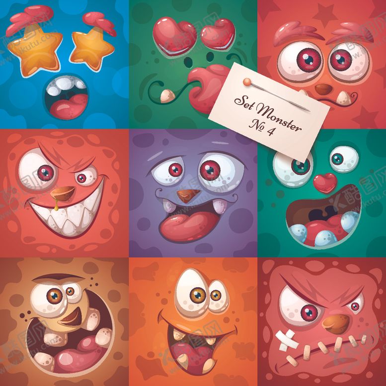 编号：97985009182030473083【酷图网】源文件下载-卡通小怪物