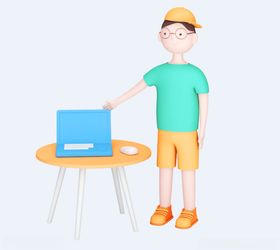 C4D模型卡通人