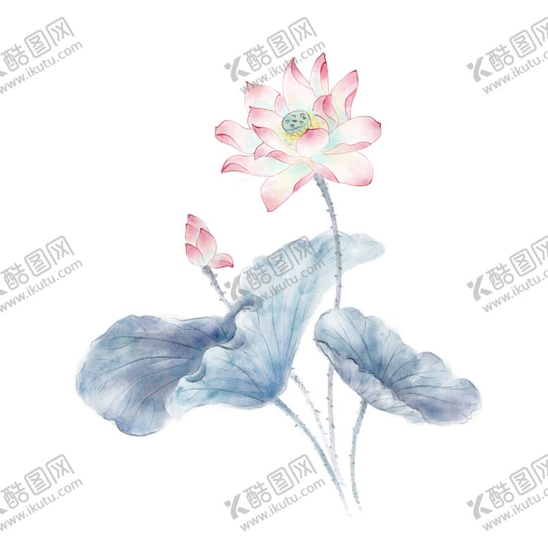 编号：35364902201507087283【酷图网】源文件下载-水墨荷花