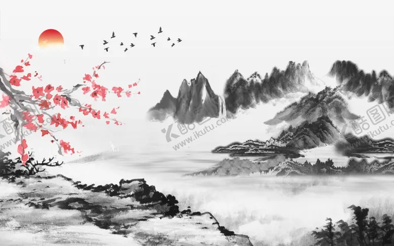 编号：26248401190618094921【酷图网】源文件下载-山水画 