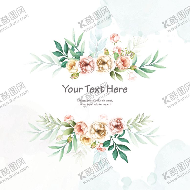 编号：83941409291606476649【酷图网】源文件下载-水彩花卉插画