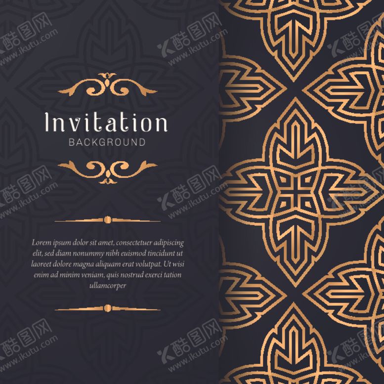 编号：75421910091450596388【酷图网】源文件下载-金色花纹