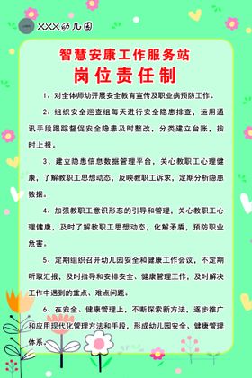 编号：31980210011202128943【酷图网】源文件下载-智慧安康工作服务站岗位责任制