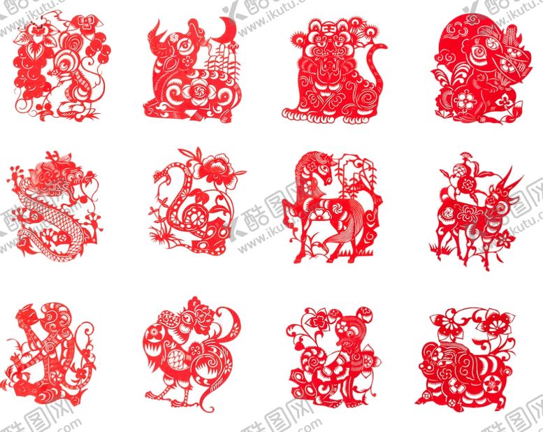 编号：32781110261452582751【酷图网】源文件下载-新年剪纸