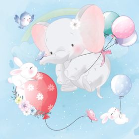 温馨浪漫儿童插画