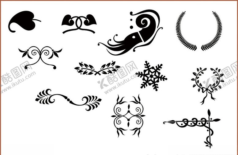 编号：49545410041309532973【酷图网】源文件下载-花纹花边角花边框