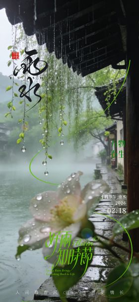 雨水海报
