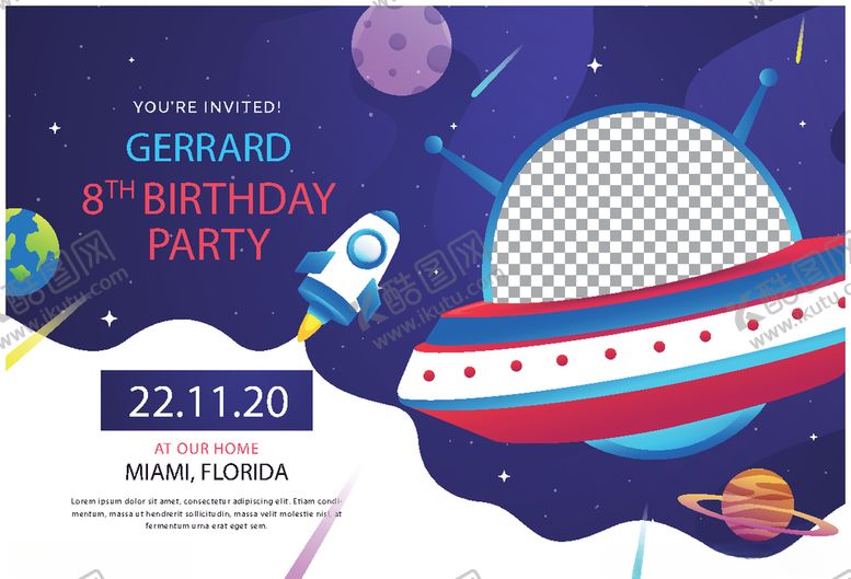 编号：37683509120705496182【酷图网】源文件下载-卡通邀请函