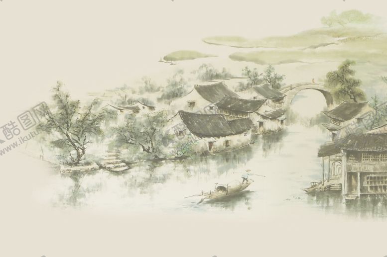 编号：68829410090406138238【酷图网】源文件下载-水墨房子