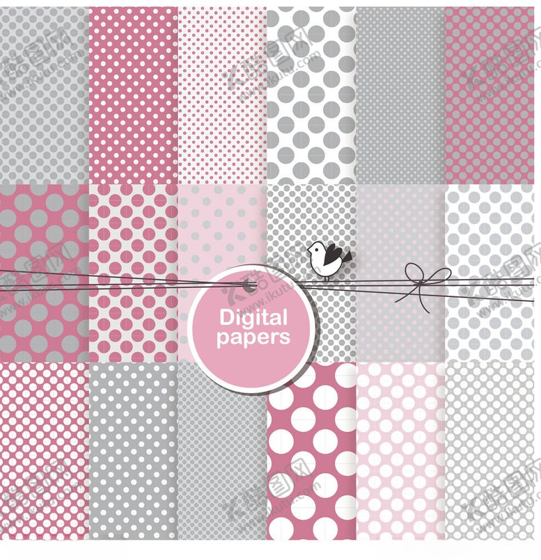 编号：59942911021858593098【酷图网】源文件下载-粉色系几何图案背景素材