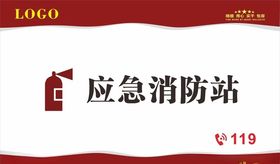 应急消防站标识牌