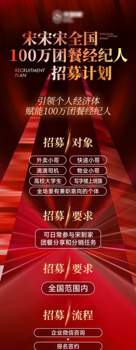 餐饮招募招商长图详情页