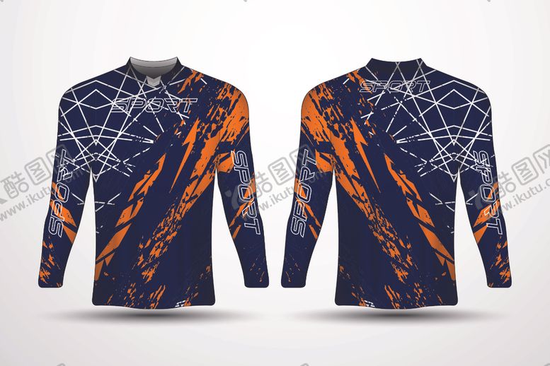 编号：79627502230603419911【酷图网】源文件下载-单车衣服骑行服运动服矢量效果图