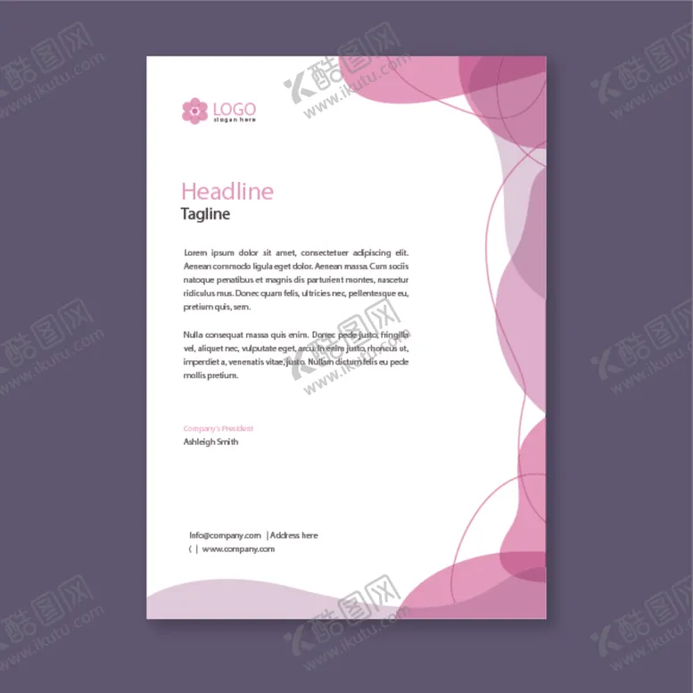 编号：28886206250742501147【酷图网】源文件下载-制度牌商务信纸宣传单