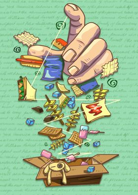 插画素材卡通图橘子