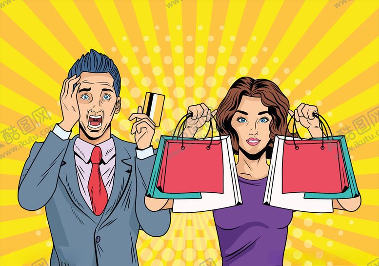 编号：55372509160021546571【酷图网】源文件下载-购物插画