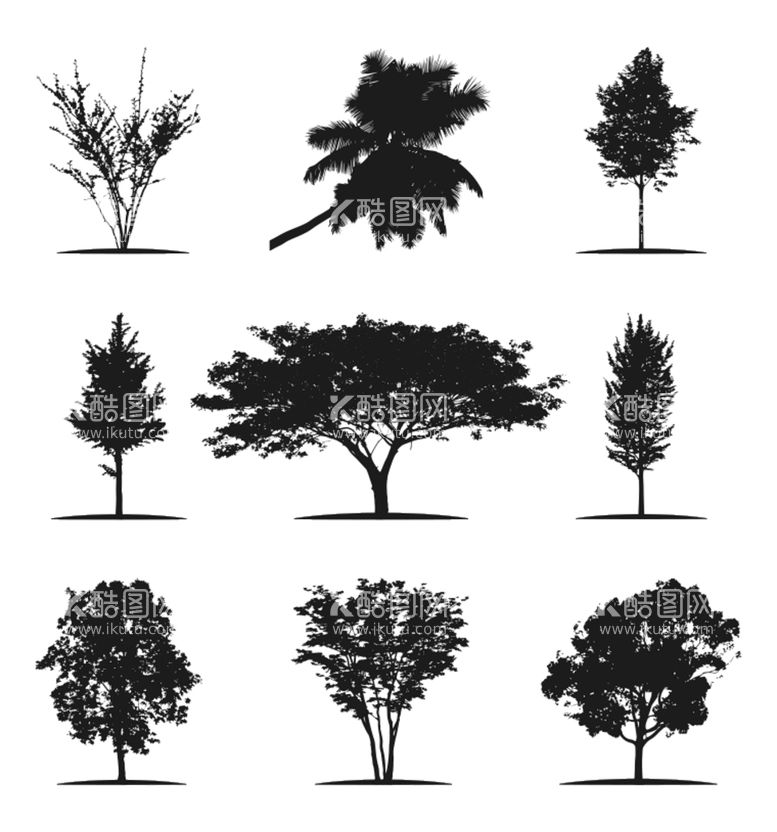 编号：14805310031042107263【酷图网】源文件下载-大树剪影
