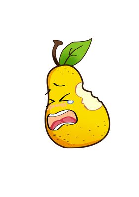 手绘鸭梨表情