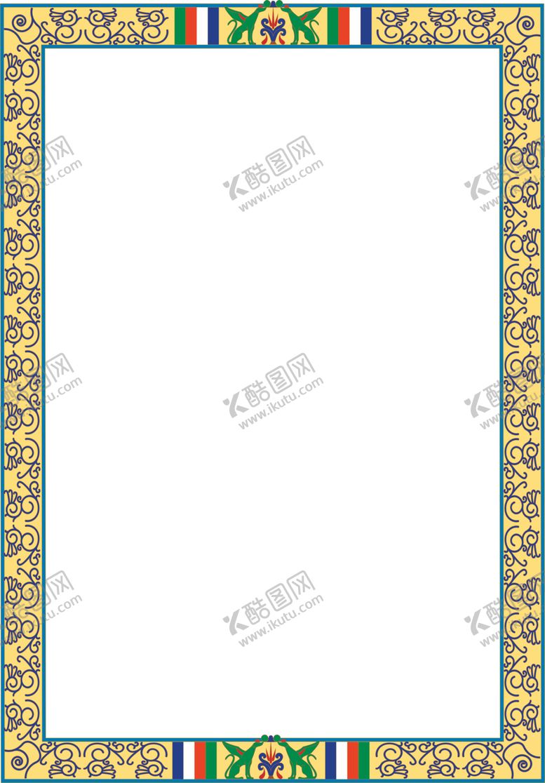 编号：46011104161020591064【酷图网】源文件下载-简约花纹边框