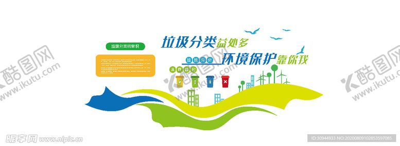 编号：44975205160735334821【酷图网】源文件下载-垃圾类文化墙