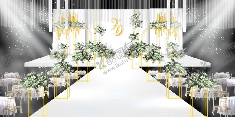 编号：33168110181835349626【酷图网】源文件下载-白色主题婚礼白绿色