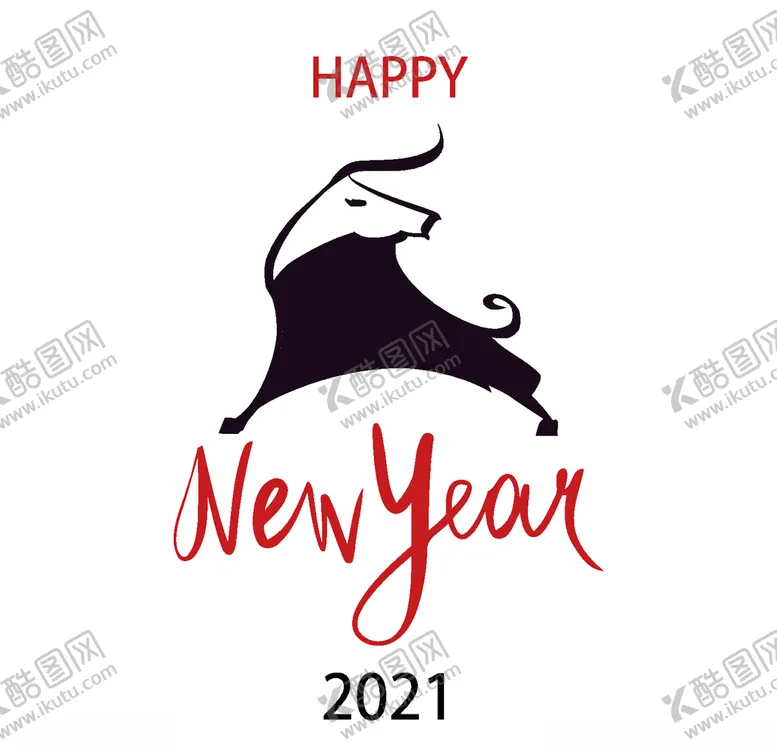 编号：73658404280254579849【酷图网】源文件下载-2021抬头牛