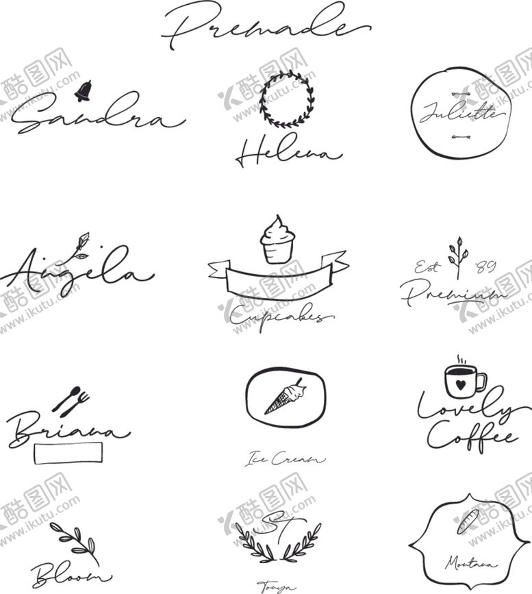 编号：39232109181931272951【酷图网】源文件下载-手写英文logo