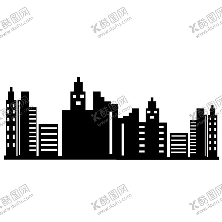 编号：92185309221757404891【酷图网】源文件下载-城市剪影
