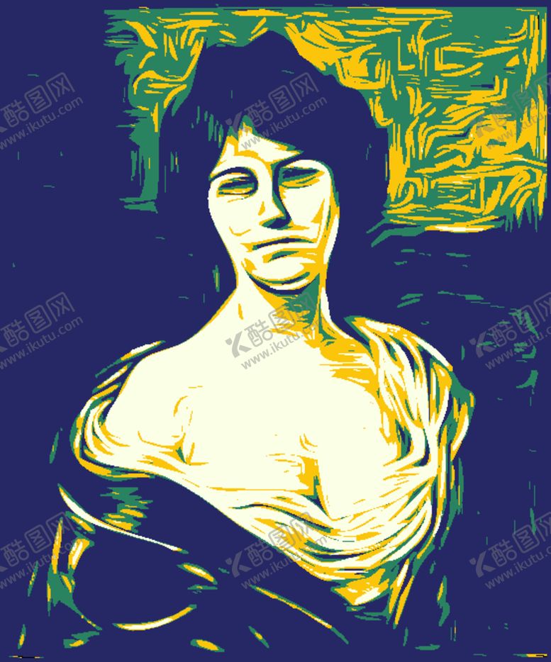 编号：99912403140700245814【酷图网】源文件下载-版画风矢量世界名画