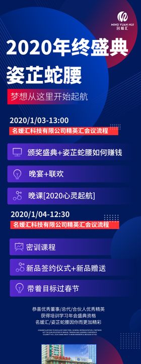 年终盛典会议流程长图