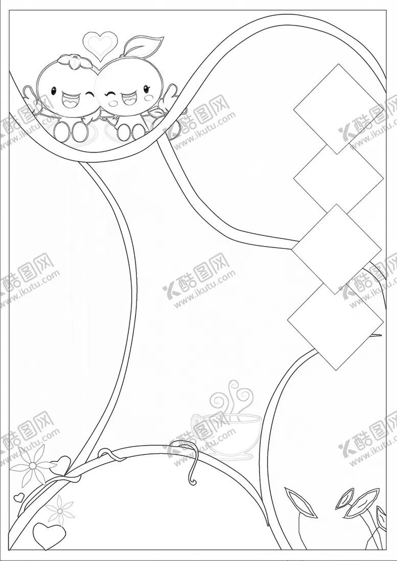编号：89148202271445216958【酷图网】源文件下载-黑白线稿