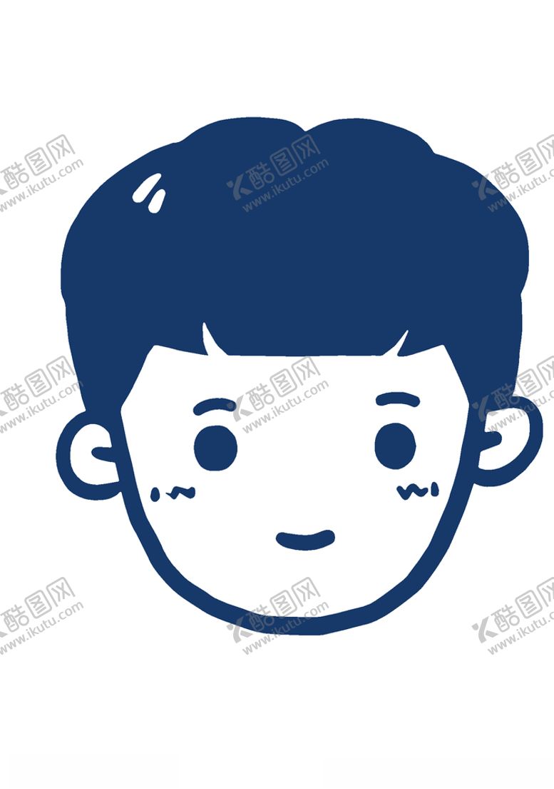 编号：99577010211916327224【酷图网】源文件下载-卡通情侣男孩头像