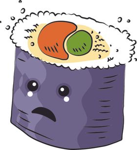 可爱食物卡哇伊AI矢量图表情AI设计素材